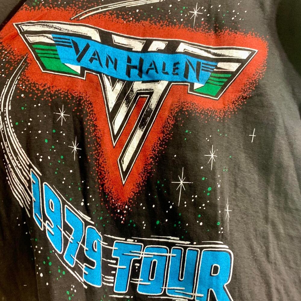 vintage 1979 VAN HALEN Tour double sided single stitch graphic tee shirt LARGE